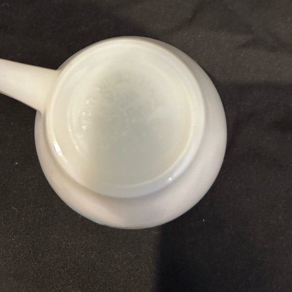 Vintage MCM Fire King Bonnie Blue Carnation Flower Coffee/milk cup - Picture 4 of 4